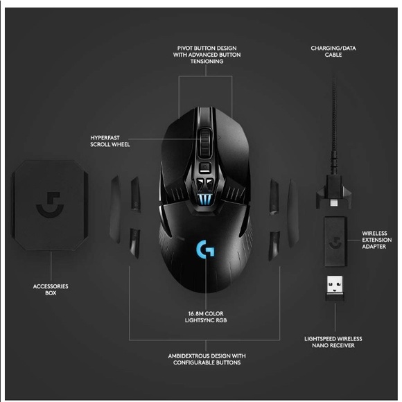 Logitech G903 Wireless Gaming Mouse RGB - Picture 7 of 12